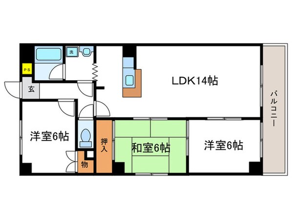 シベール阪急桂の物件間取画像